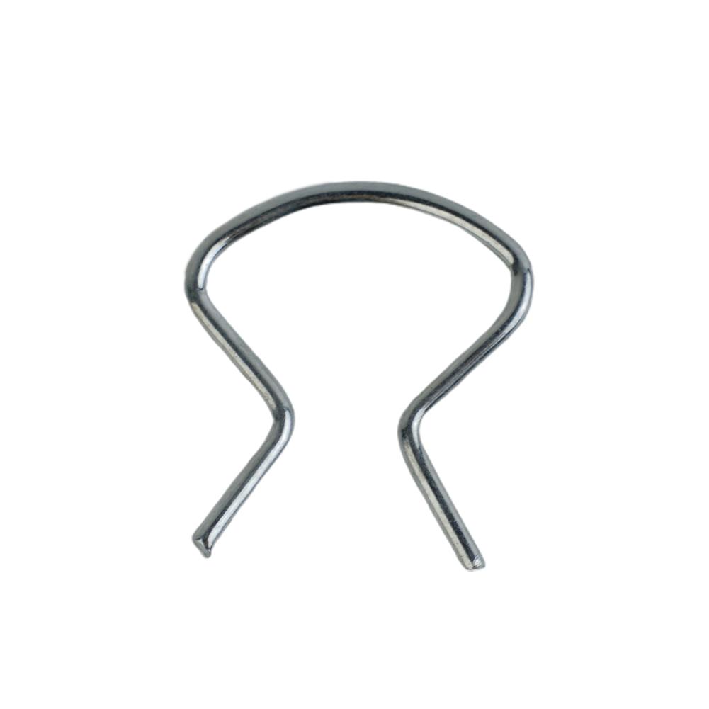 Horseshoe Clips Plastic Right Sliver Zinc Plated 2288
