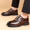 Fashion New Men's Business Casual Shoes Classic Male Slip On Flats Handmade Casual Leather Oxford Shoes Breathable Male Dress Footwear