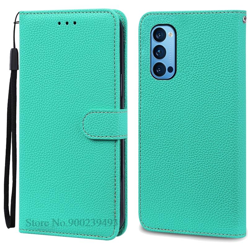 

Чехол Reno4 Reno 4 Pro для OPPO Reno 4 Pro 5G, кожаный чехол-кошелек с откидной крышкой для OPPO Reno 4 4G, чехол для телефона Reno4 Pro 5G Etui Reno4 4G небесно-голубой