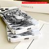 2DFlat Black and White Tiger Swimming Art Phone Case All inclusive film hard iPhone case, compatible with iPhone 18 Pro Max 17 16 15 14 13 12 11