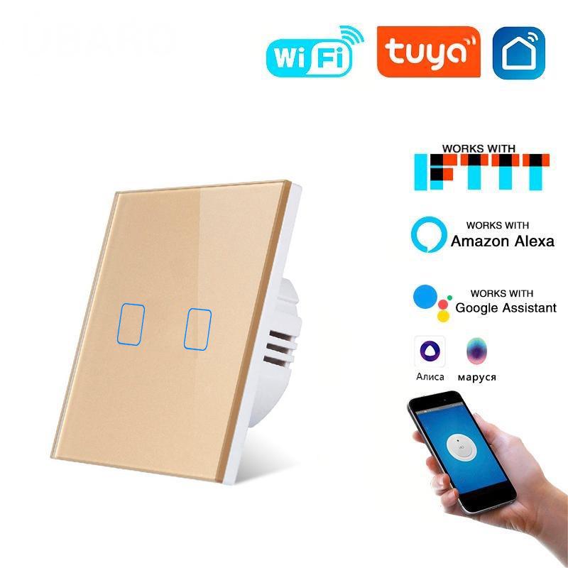 EU Standard WiFi Smart Switch with Alice Voice Control for Smart Home