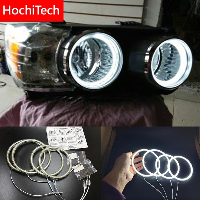 

HochiTech для Chevrolet Aveo 2011-2014 Ультра яркие светодиодные ангельские глазки SMD белые 2600Лм 12В комплект колец дневные ходовые огни DRL