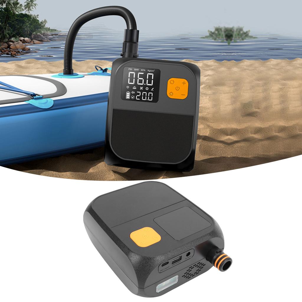 Paddle Board Pump Re able Outdoor Portable Electric Up to 25PSI Auto Off for Stand UP Paddleboards Kayaks Tents