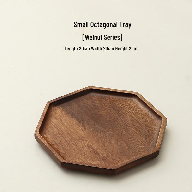 Solid Walnut Wood Irregular Serving Tray
