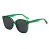 Pin Gm Sunglasses For Women'S Street Photography, Large Frame, Round Face, Thin Polarized Sunglasses, Uv-Proof Glasses