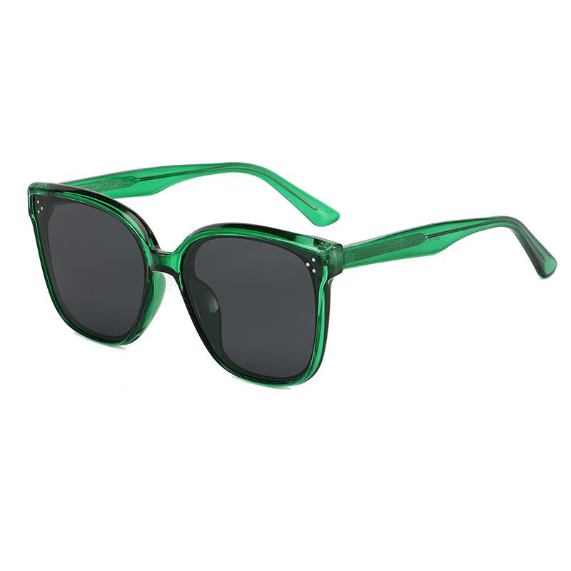 Pin Gm Sunglasses For Women'S Street Photography, Large Frame, Round Face, Thin Polarized Sunglasses, Uv-Proof Glasses