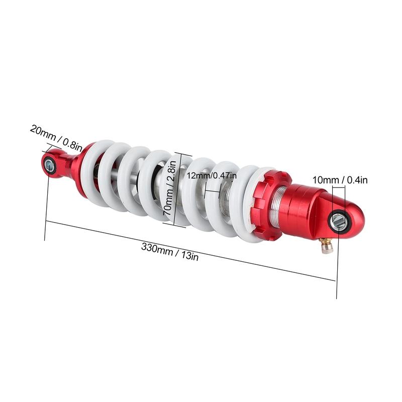 330mm Rear Shock Damper 330mm Rear Shock Damper Adjustable Damping for Pit Quad Dirt Bike ATV Shock Damper