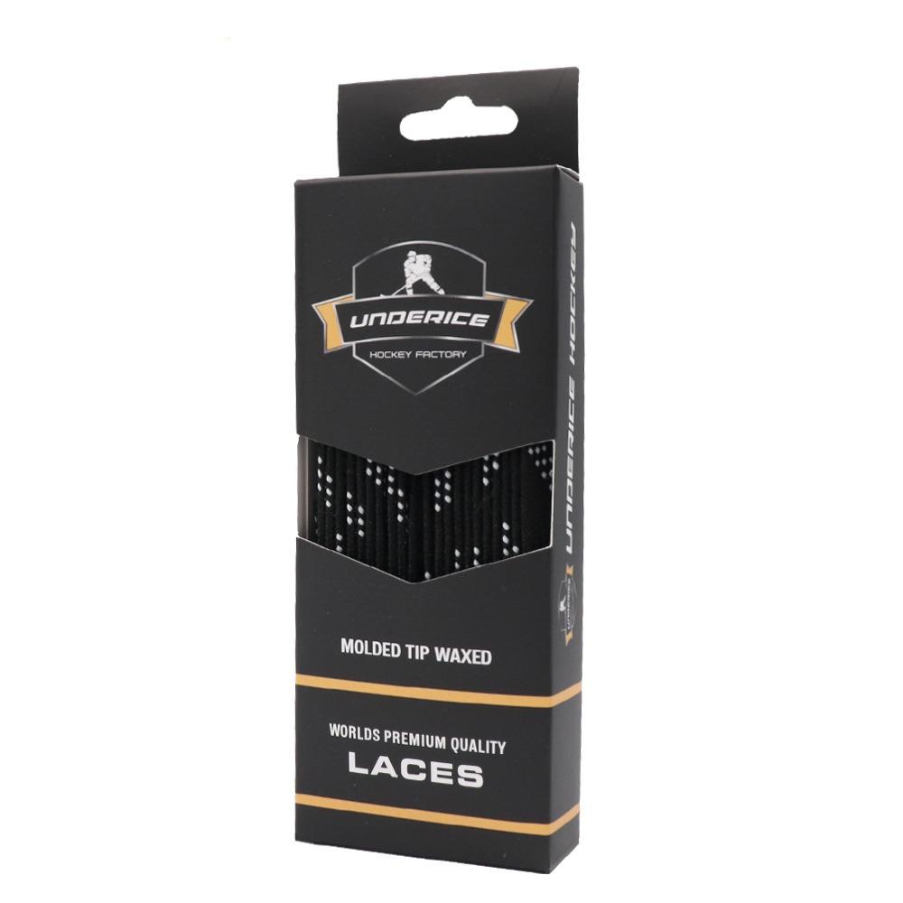 84/108inch Hockey Skate Laces Dual Layer Braid Reinforced Waxed Tip Skate Shoe Laces Durable Hockey Accessories Skating