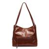 Retro Tote Bag Single Shoulder Oblique Span Bag Texture Large Capacity Leisure Travel Bag Multi-purpose Pu Bag New Model