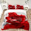 Set Biancheria da Letto Casa 3 Pezzi con Stemma Arsenal Football Club - Completo Universale Tre Pezzi per Camera da Letto, Camera degli Ospiti, Soggiorno, Hotel - Regalo Perfetto per Fa