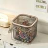 Clear Storage Containers Box With Flip Top Lids Desktop Rubber Band Hair Rope Hairpin Organizing Small Items Box pet bpafree