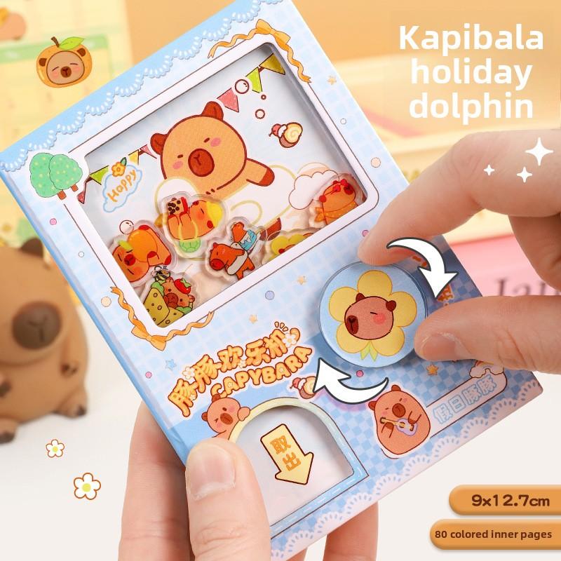 Notebook Kawaii Capybara Busy Board Stress Relief Sensory Back to School Reusable Toy for Students Kids Educational Gift Toy