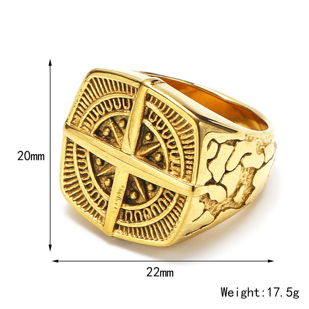 Viking Stainless Steel Ring Anchor Compass Tree of Life Nordic Viking Rune Wolf Ring for Men Women Fashion Hip Hop Punk Boyfriend Jewelry