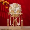 Qing Que 2025 Double-Color Round Fan Kit: DIY Wedding Gift for Bride