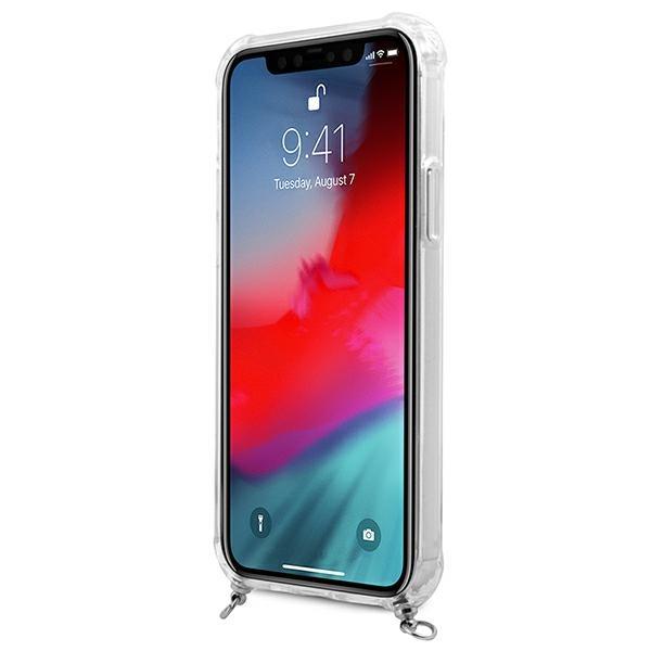 Guess Guhcp12Mkc4Gssi Iphone 12/12 Pro6,1 Transparent Hardcase 4G Silver Chain