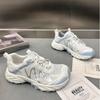 2025 summer new thin mesh fashion platform sports dad shoes women breathable, lightweight and versatile casual Forrest Gump shoes tide