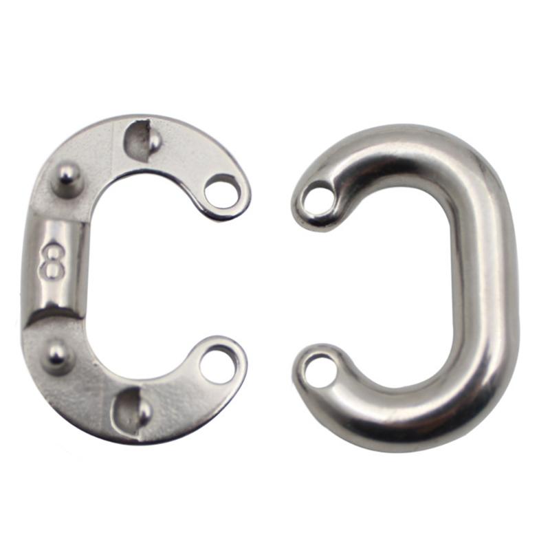 1Piece Quality Chain Link Connector, 316 Steels Marine Grade C Link Split Connectings Ship Anchors Chain Link