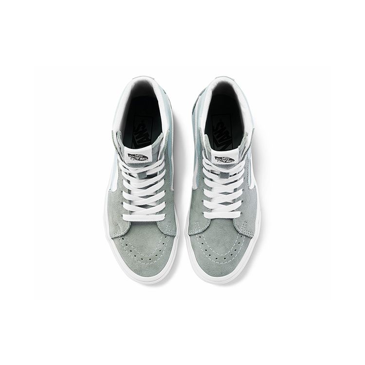 Vans Sk8 Canvas Comfortable Versatile High-Top Skate Shoes Unisex Sneakers Gray VN0A32QG4FY