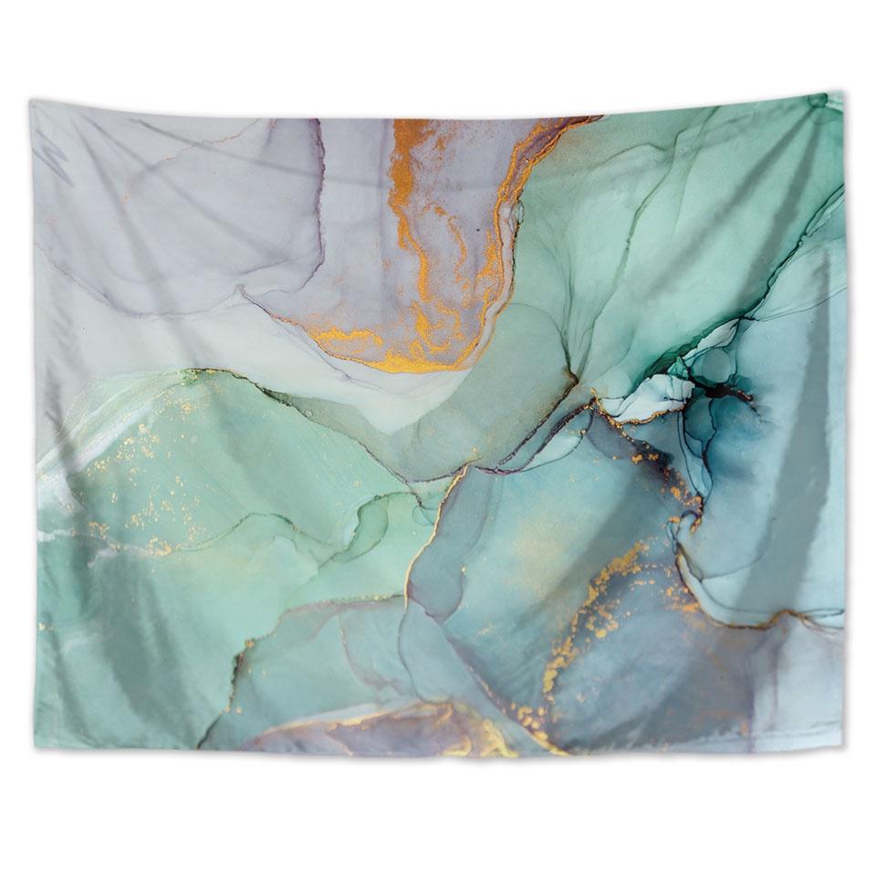 Tapestry Quicksand Wall Covering Marble Background Cloth Flow Pattern Decorative  Blue  Living Room  Decoration