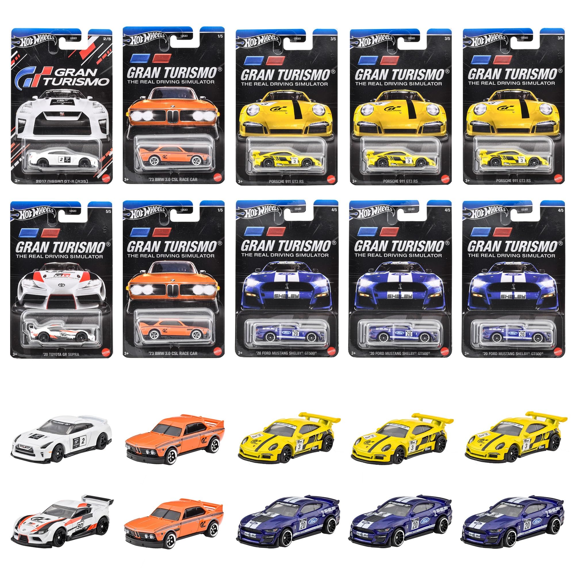 

Hot Wheels Entertainment Theme Assortment Mini Cars Gran Turismo, проданные в годах и - [10 коробок] [3 вверху] 987E-GDG83