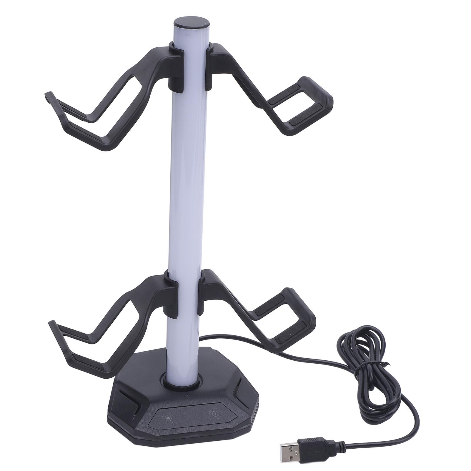 

Подставка для гарнитуры игрового контроллера RGB 2 USB-интерфейса Type C порт противоскользящий держатель для гарнитуры игрового контроллера