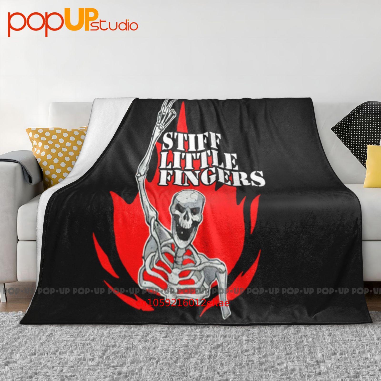 Stiff Little Fingers Skeleton Flame Ultra-Soft Blanket Quilt Winter Sofa Cover Bed Covers Size: 75*100cm, Weight: 230 GSM