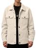Men's Trendy Corduroy Single-breasted Long Sleeve Pocket Jacket