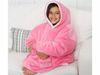 Dark Pink Hooded Blanket (30)