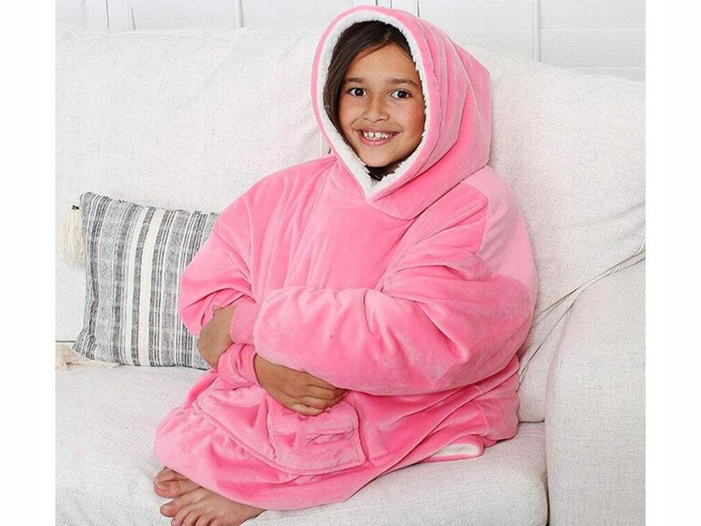Dark Pink Hooded Blanket (30)