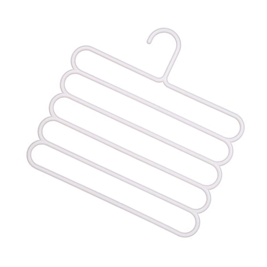 5 Layers Trousers Pants Hangers, Multifunctional Clothes Organizer, Space Saving,