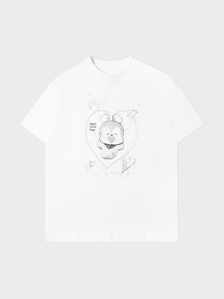 BT21 MANG Basic Street Short Sleeve T-shirt White L
