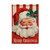 Santa Claus Christmas Garden Flag Single-sided Printing Elk Snowman House Yard Flag Large Banner Outdoor Decoration