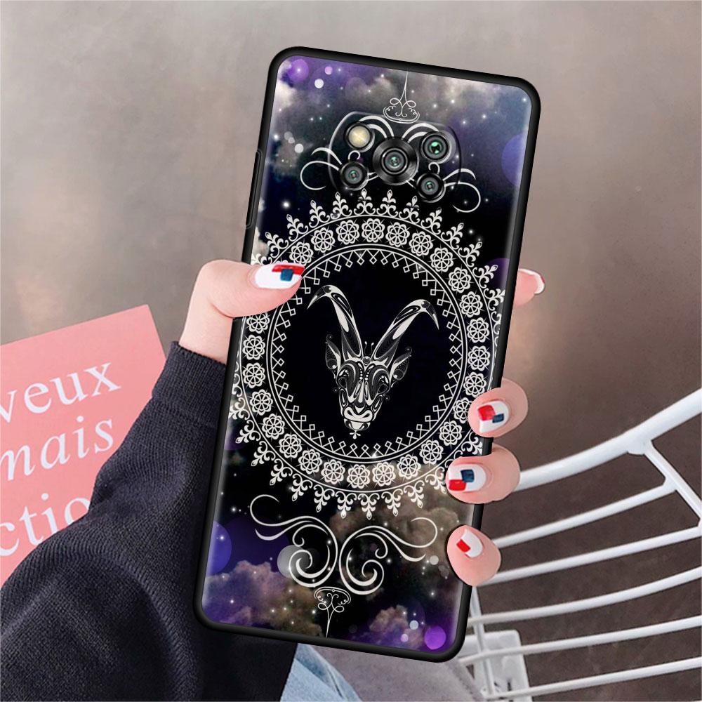 Case For Xiaomi Mi Poco X3 NFC X4 Pro F3 F4 GT M4 M3 F1 C40 11 Lite 11T TPU Silicone Funda Phone Cover Mandala 12 Constellations