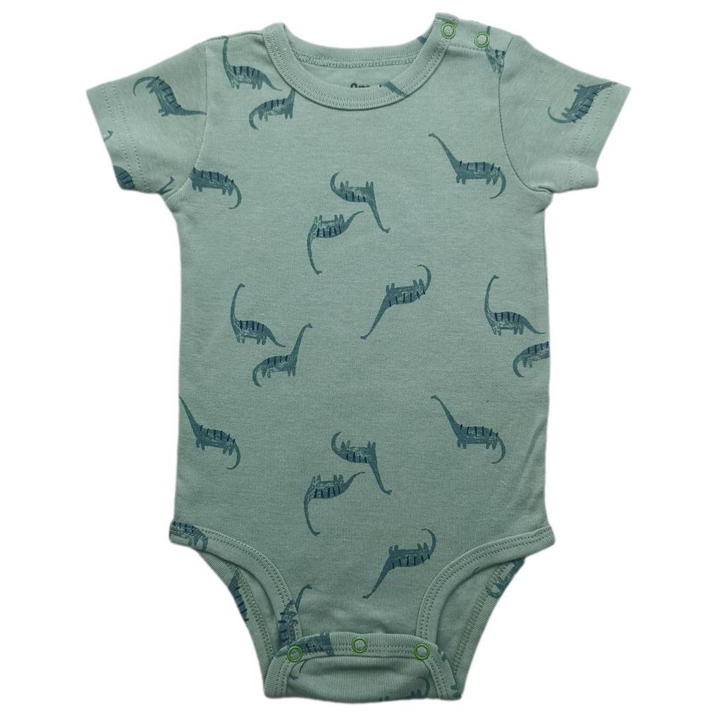 Baby Shoulder Snap Ribbed Cotton Bodysuit - Short Sleeve One-Piece Romper for Boys & Toddlers