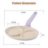 Small Fried Egg Pancake Pan 2-Cup Nonstick Egg Omelet Frying Pan Thickened Breakfast Burger Maker Egg Steak Cooking Pan Cookware