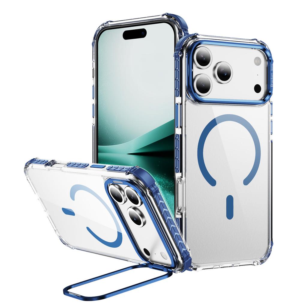 Applicable To iPhone17ProMax Rainbow One Mobile Phone Case Apple 16Pro Magnetic Suction 15 Transparent Protective Case