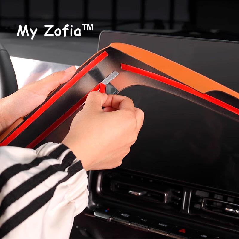For HAVAL H9 MKII 2024 2025 2026 Car Central control decorative strip ABS navigation screen frame trim modification Accessories