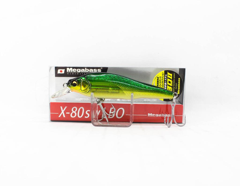Megabass X-80 SW LBO Sinking Lure GG Golden Lime OB (9789)