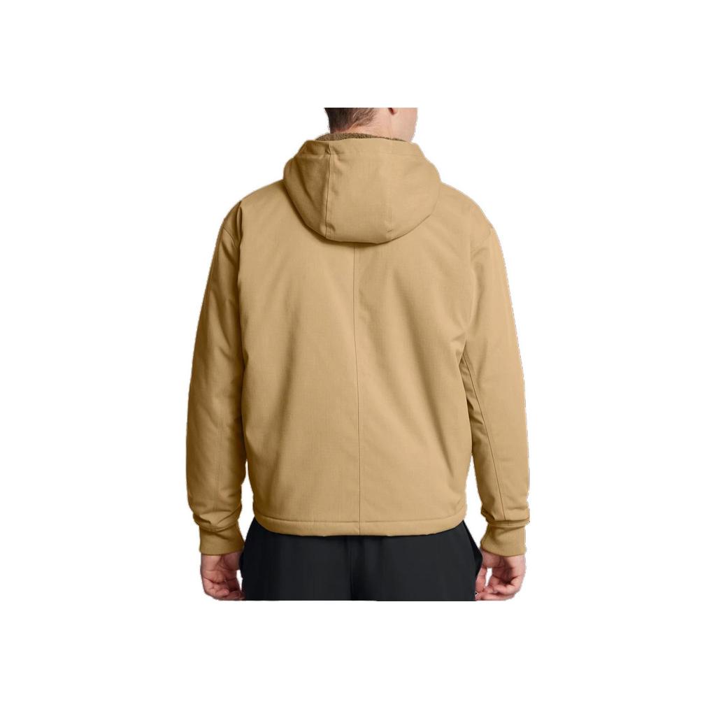 Under Armour Expanse UA Pohodlná módní bunda s kapucí Pánská bunda Velbloudí hnědá 1387568-263