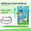 AIRKISS Portable No-Rinse Mint Burst Travel Toothbrush with Floss