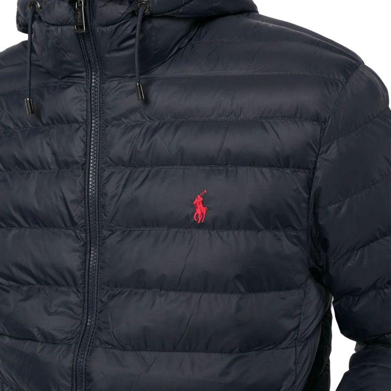 Polo Ralph Lauren SS23 Solid Color Logo Embroidered Quilted Pilot Cotton Jacket Men jackets Navy-Blue 710847097-004