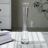 Transparent Slim Glass Vase for Living Room Decoration