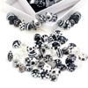 Black Color Series 2/4/6PCS/LOT Mixed Style Handmade Lampwork Glass Beads For Crafts Charm Bracelets/Earring DIY Jewelry Making