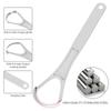 1 Pc Stainless Steel Tongue Scraper Tongue Plate For Removing Bad Breath Single Layer Tongue Coating Cleaner Brush Oral Care