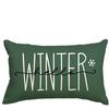Color Life Merry Christmas Tree Hello Winter Green Pillowcase, Holiday Cushion Cover Sofa Decorative Lumbar Pillowcase