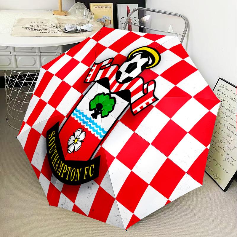 South-ampton Flag Automatic Folding Umbrella - 8-Rib Travel Umbrella with Auto Open/Close & Portable Gifts for Holidays or Birthdays