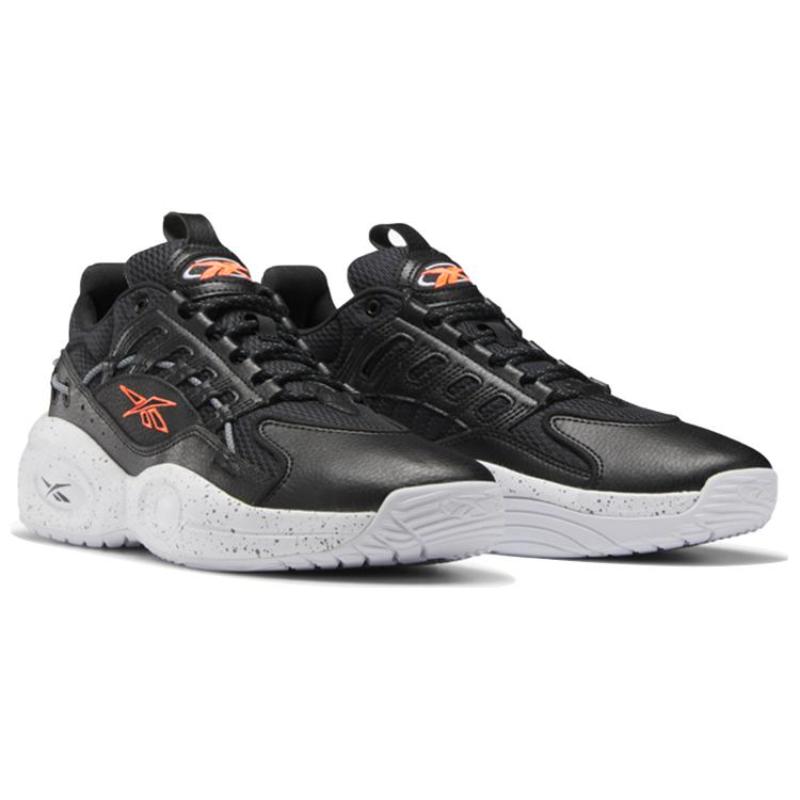 Reebok Solution Mid 'Black Orange Flare' Sneakers HR0514