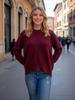 009 Women's Knitted Sweater: European & American Autumn/Winter, Round Neck, Loose Fit, Cross-border, New Arrival