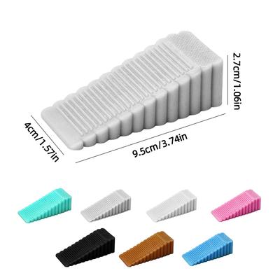 Multi-Purpose Safety Silicone Door Stop Anti-Collision Door Wedge Anti-Slip Door Retainer Fit for Door Crack 5-25MM Home Office