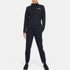 Under Armour Rival Terry Solid Color Stand Collar Casual Sports Hoodie Women hoodies Black 1355528-001